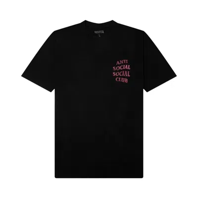Pre-owned Anti Social Social Club Rhinestone Mind Games T-shirt 'black/pink' | Men's Size Xxl