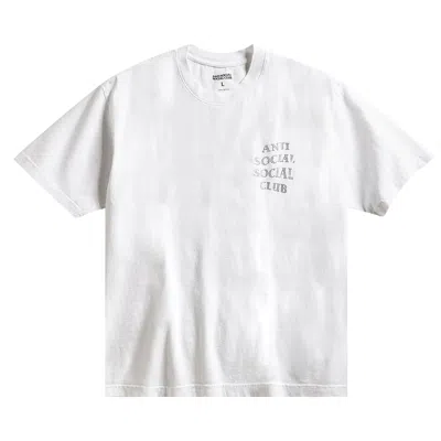 Pre-owned Anti Social Social Club Rhinestone Mind Games T-shirt 'white/black' | Men's Size L