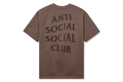Pre-owned Anti Social Social Club Same But Different Premium Heavyweight Tee Walnut