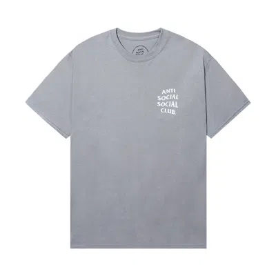 Pre-owned Anti Social Social Club Seasonal Mind Games Tee 'medium Grey' | Men's Size S In Gray