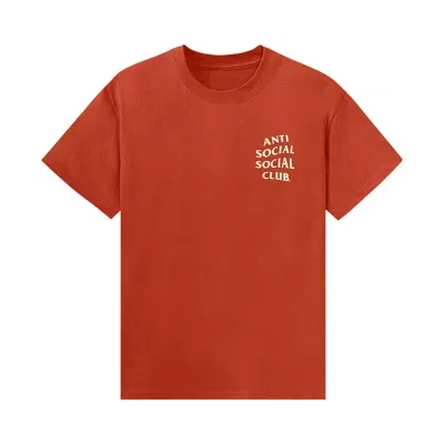 Pre-owned Anti Social Social Club Seasonal Mind Games Tee 'orange' | Men's Size S
