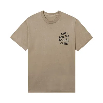 Pre-owned Anti Social Social Club Seasonal Mind Games Tee 'tan' | Men's Size S