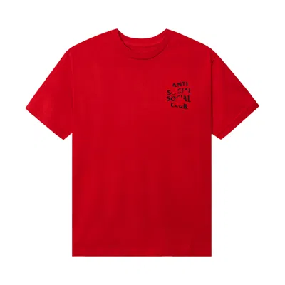Pre-owned Anti Social Social Club Seeing The Feeling Tee 'red'