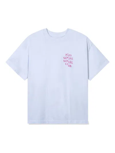 Anti Social Social Club Sliced Mind Games T-shirt In Blue