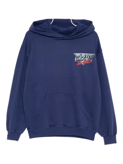 Anti Social Social Club Snow Cat Hoodie In Blue