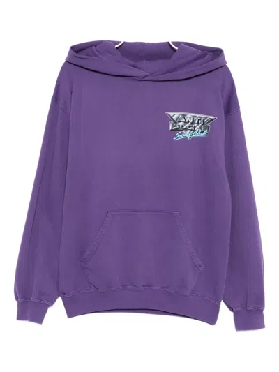 Anti Social Social Club Snow Cat Hoodie In Purple