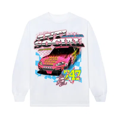 Pre-owned Anti Social Social Club Speechless Crewneck 'white'