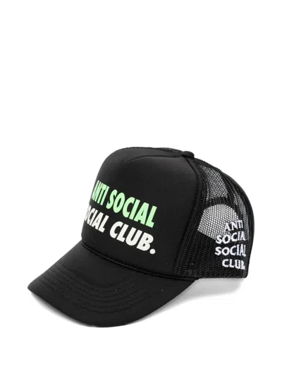 Anti Social Social Club Spell-out Trucker Cap In Brown