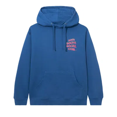 Pre-owned Anti Social Social Club Stir Crazy Hoodie 'blue' | Men's Size M