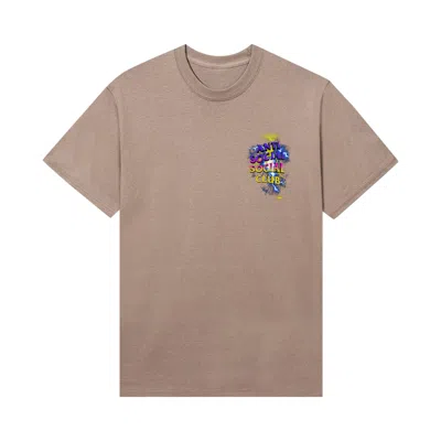 Pre-owned Anti Social Social Club Storm Tee 'sand' In Tan