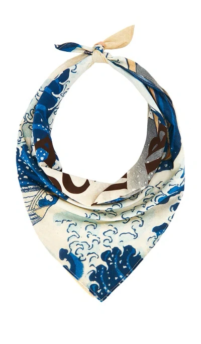 Anti Social Social Club The Great Wave Bandana In Multi