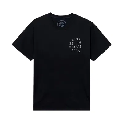 Pre-owned Anti Social Social Club Thrashed Logo Flip Tee 'black' | Men's Size M