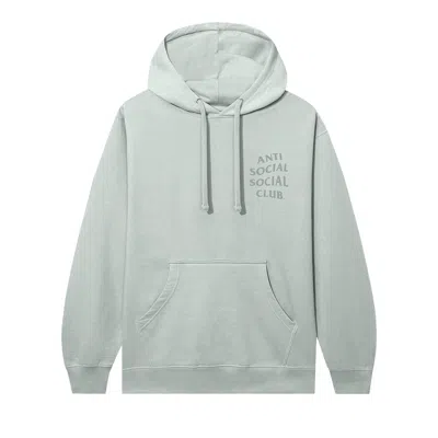 Pre-owned Anti Social Social Club Tonal Mind Games Hoodie 'dusty Sage' | Green | Men's Size L