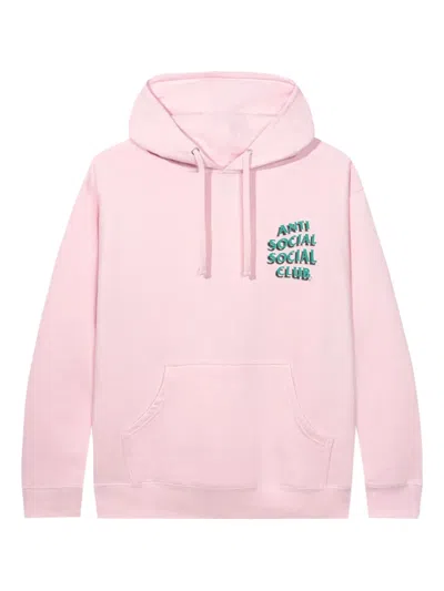Anti Social Social Club Toned Down Hoodie In Pink