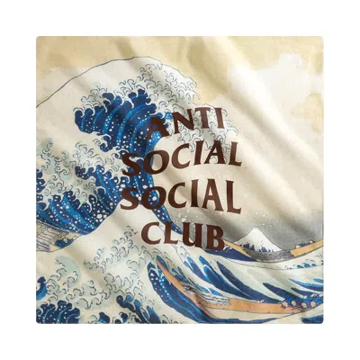 Pre-owned Anti Social Social Club Tonkatsu' The Great Wave Bandana 'multicolor' | Multi-color | Men's Size One