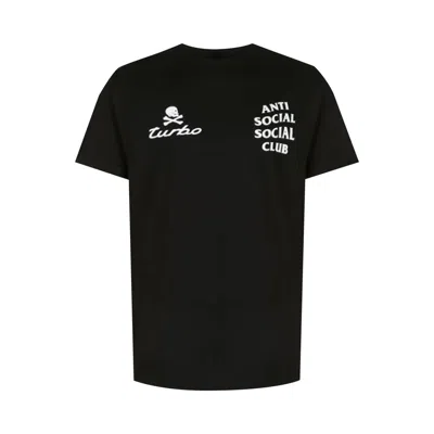 Pre-owned Anti Social Social Club Turbo Logo Short-sleeve T-shirt 'black'