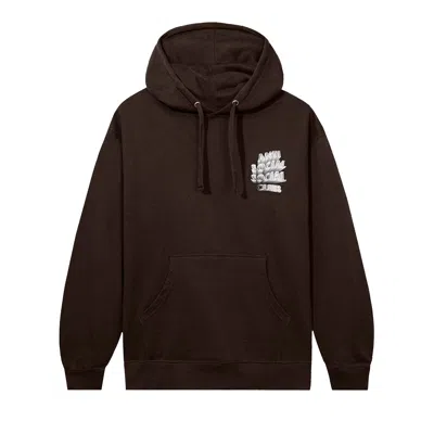 Pre-owned Anti Social Social Club Unbearable Hoodie 'brown' | Men's Size Xl