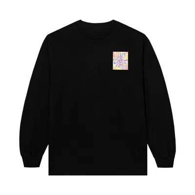 Pre-owned Anti Social Social Club What A Trip/no Vacation Long-sleeve Tee 'black'