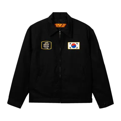Pre-owned Anti Social Social Club Wounded Dickies Jacket 'black' | Men's Size S