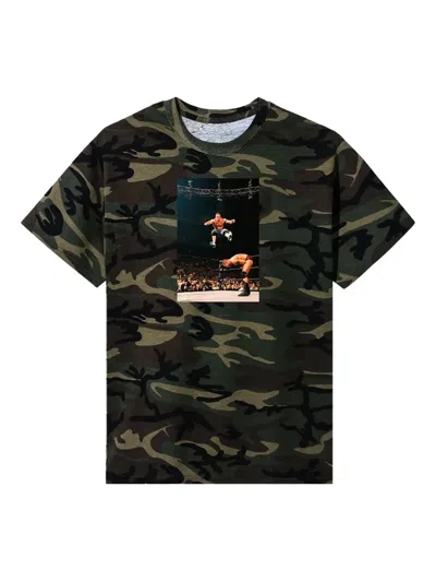 Anti Social Social Club Wwe You Cant See Me "camo" T-shirt In Black