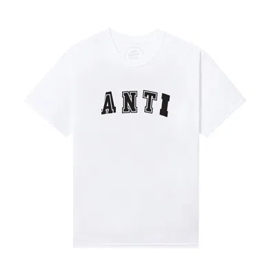 Pre-owned Anti Social Social Club X 2 Tone Anti College Tee 'white' | Men's Size Xl