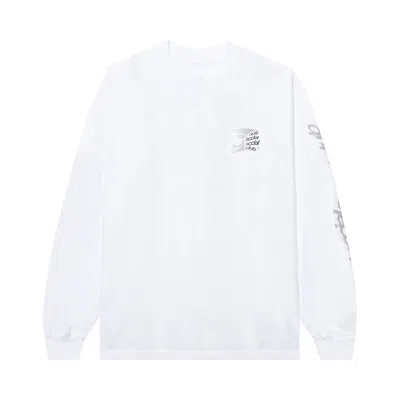 Pre-owned Anti Social Social Club X Alpine Stars Helmet Long-sleeve Tee 'white' | Men's Size Xxl
