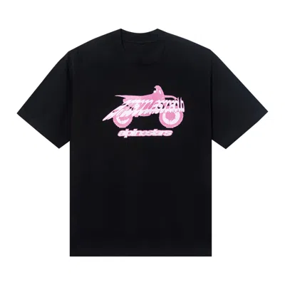 Pre-owned Anti Social Social Club X Alpine Stars Moto Tee 'black' | Men's Size Xxl