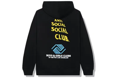 Pre-owned Anti Social Social Club X Bgcmla Hoodie (ss21) Black
