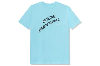 Pre-owned Anti Social Social Club X Bgcmla Social Emotional Tee Blue