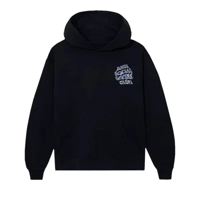 Pre-owned Anti Social Social Club X Fragment Bolt Hoodie 'black/navy' | Men's Size Xxl