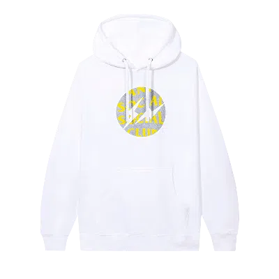 Pre-owned Anti Social Social Club X Fragment Called Interference Hoodie 'white'