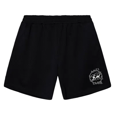 Pre-owned Anti Social Social Club X Fragment Design Half Tone Logo Short 'black/grey'