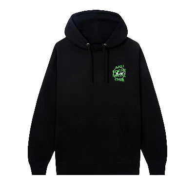 Pre-owned Anti Social Social Club X Fragment Precious Petals Hoodie 'black/green'
