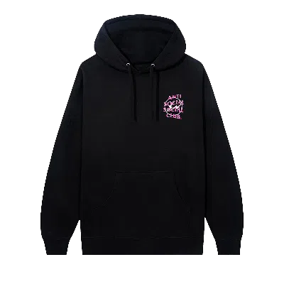 Pre-owned Anti Social Social Club X Fragment Precious Petals Hoodie 'black/pink'