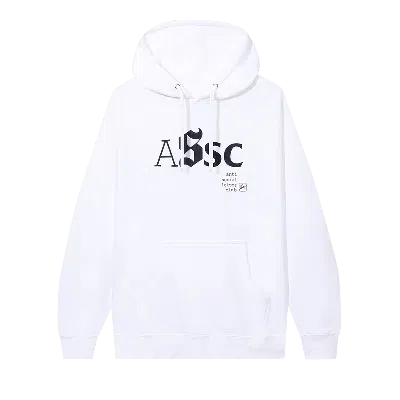 Pre-owned Anti Social Social Club X Fragment Type A Hoodie 'white'