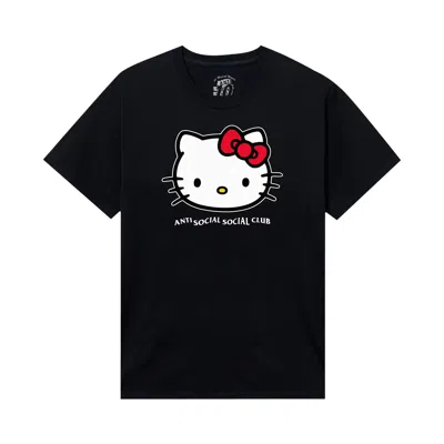 Pre-owned Anti Social Social Club X Hello Kitty Weird Tee 'black' | Men's Size Xxl