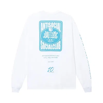 Pre-owned Anti Social Social Club X Jinro Three Glasses Of Soju Tee 'white' | Men's Size L