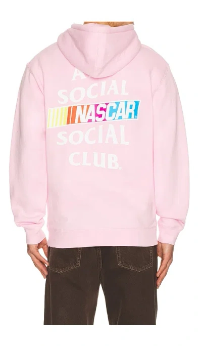 Anti Social Social Club X Nascar Games Hoodie In Pink