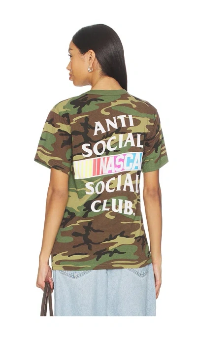 Anti Social Social Club X Nascar Games Tee In Green