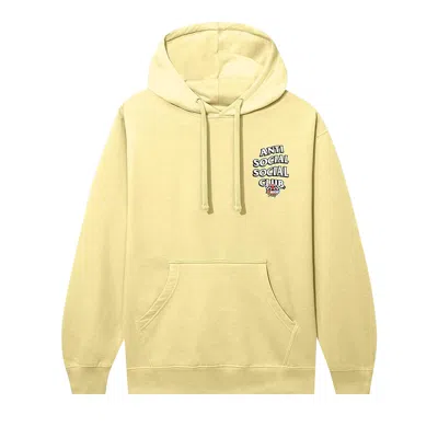 Pre-owned Anti Social Social Club X Nascar Motorsport Hoodie 'yellow' | Men's Size L