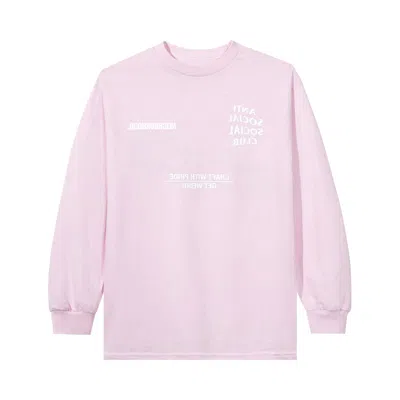 Pre-owned Anti Social Social Club X Neighborhood Long-sleeve Tee 'pink' | Men's Size L