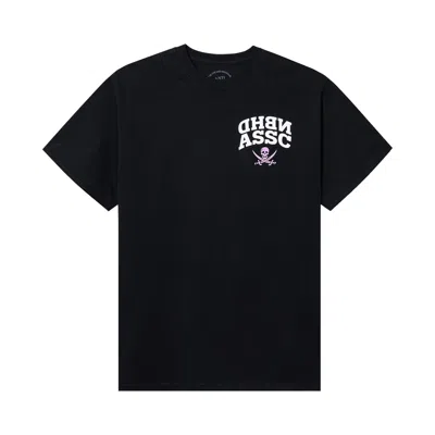 Pre-owned Anti Social Social Club X Neighborhood Reverse Pink Logo Tee 'black' | Men's Size M