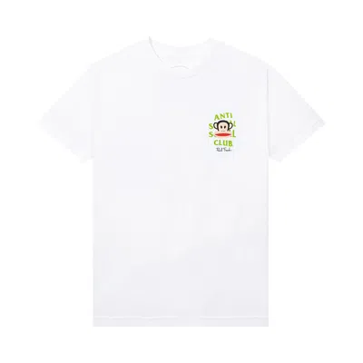 Pre-owned Anti Social Social Club X Paul Frank Lounge Tee 'white' | Men's Size Xl