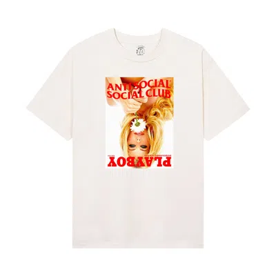 Pre-owned Anti Social Social Club X Playboy Of The Year Tee 'natural' | Cream | Men's Size Xl