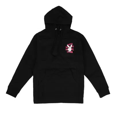 Pre-owned Anti Social Social Club X Playboy Remix Hoodie 'black' | Men's Size Xxl