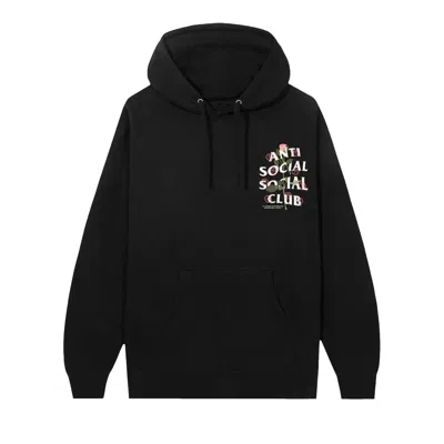 Pre-owned Anti Social Social Club X Sadboyz Pink Rose Hoodie 'black' | Men's Size L