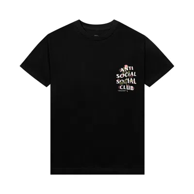 Pre-owned Anti Social Social Club X Sadboyz Pink Rose Tee 'black'