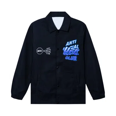 Pre-owned Anti Social Social Club X Ufc Bones Jacket 'black' | Men's Size Xxl