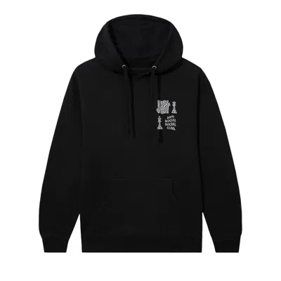 Pre-owned Anti Social Social Club X Undefeated Submission Hoodie 'black'