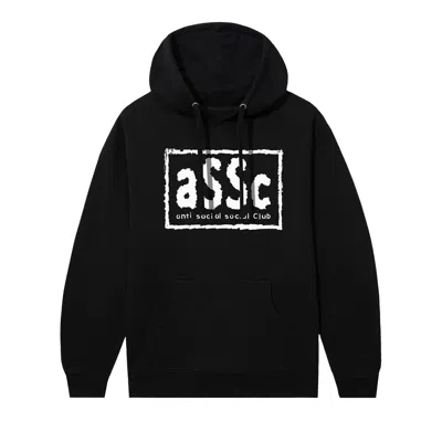 Pre-owned Anti Social Social Club X Wwe Nwo Hoodie 'black' | Men's Size L